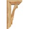 Ekena Millwork Balboa Slat Rough Sawn Bracket w/ Offset Brace, Western Red Cedar, 6"W x 14"D x 26"H BKT0604X14X26BOA06RWR - alternate 2